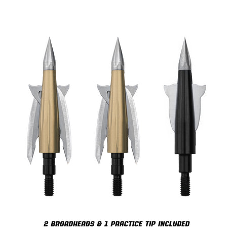 Beast Broadheads - 2 Pack + Practice Tip